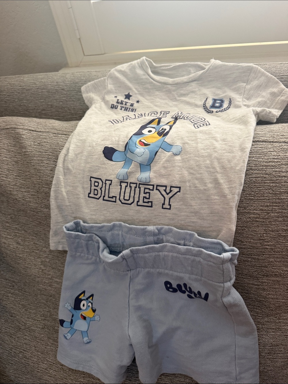 Kids  Set - Light Blue & White